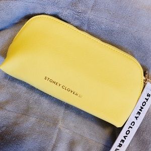 STONEY CLOVER LANE Yellow Zip Clutch